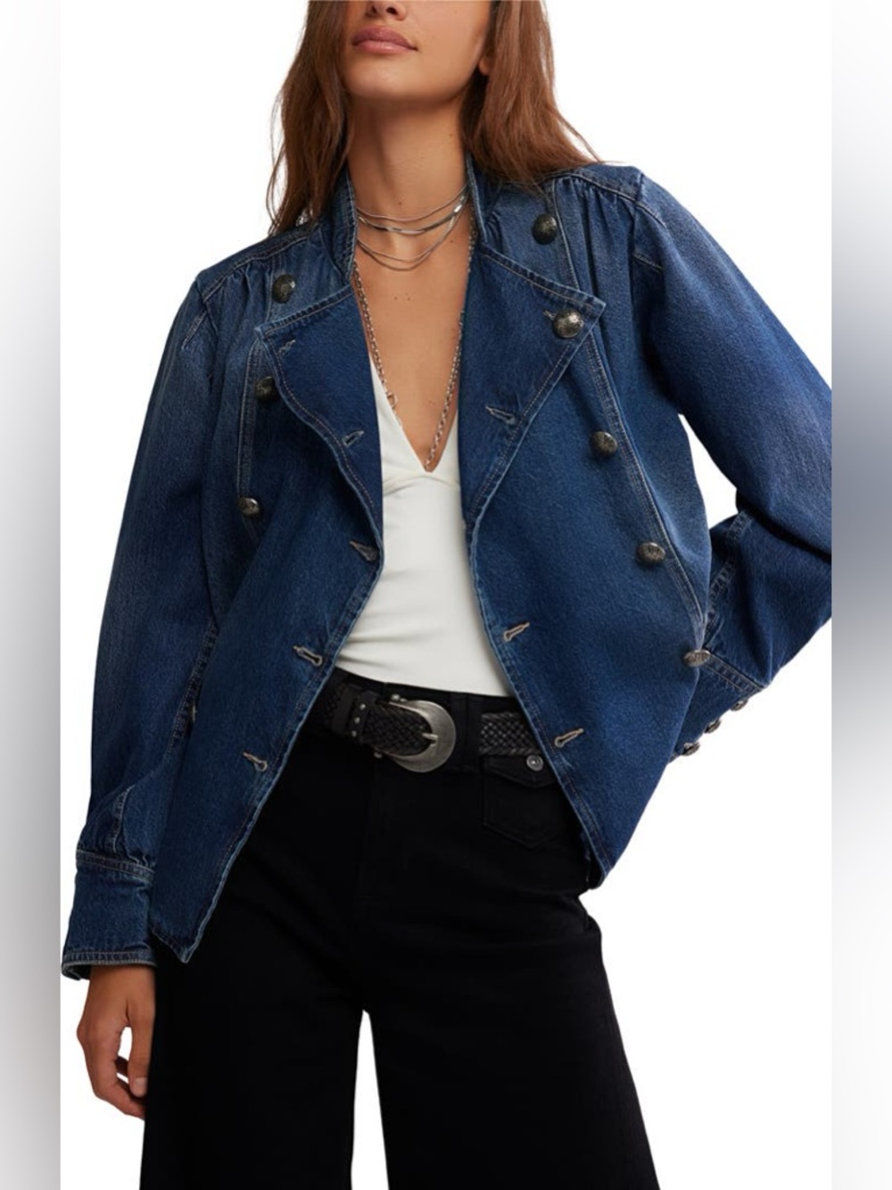 Free People NWOT Denim Jacket Size Medium